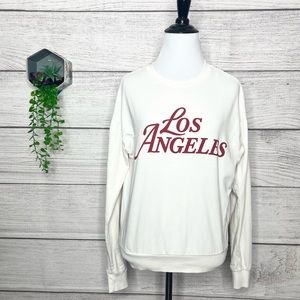 H&M Los Angeles White & Red Sweatshirt Size Small